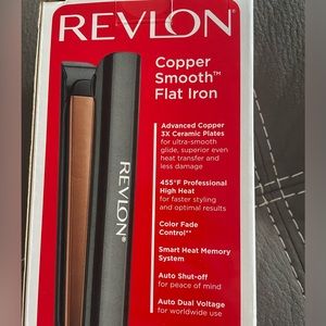 Revlon 1” Copper Flat Iron - Never Used!!